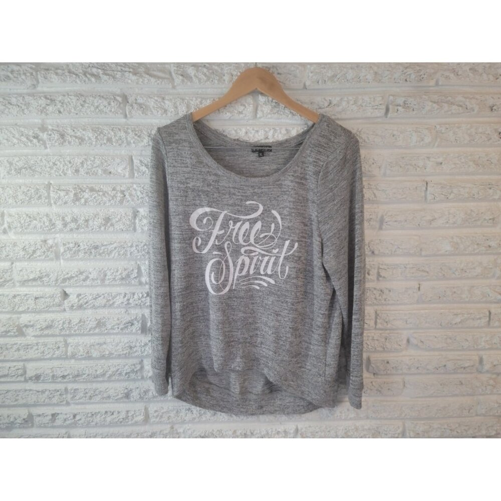 Fifth Sun Womens Sweater Extra Large Free Spirit Lightweight Asymmetric GRA91E